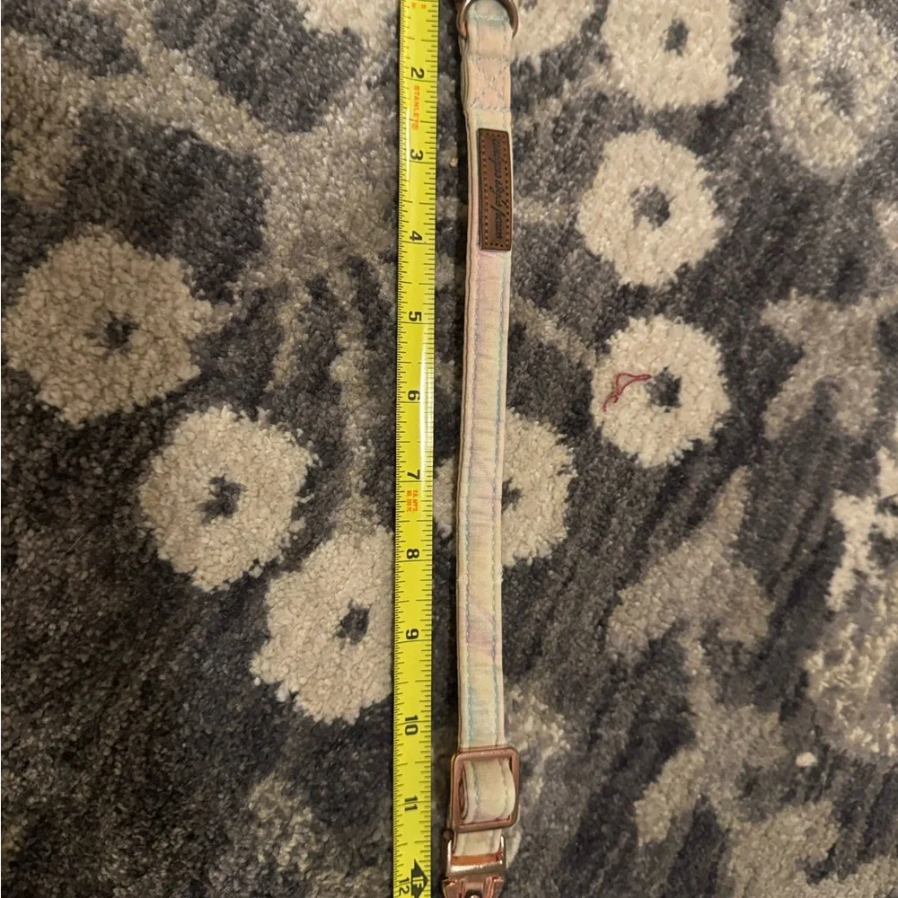 Pastel tie dye small dog collar